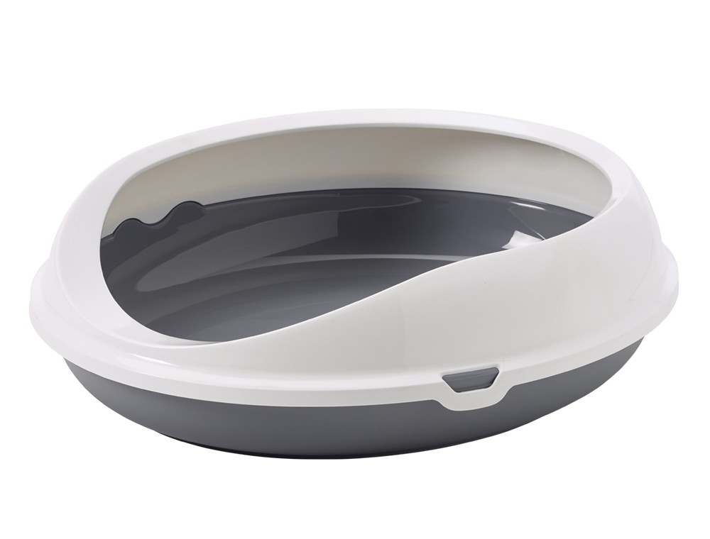 Litiera pentru pisici 'FIGARO' | gri | 55 X 48,5 X 15,5 CM