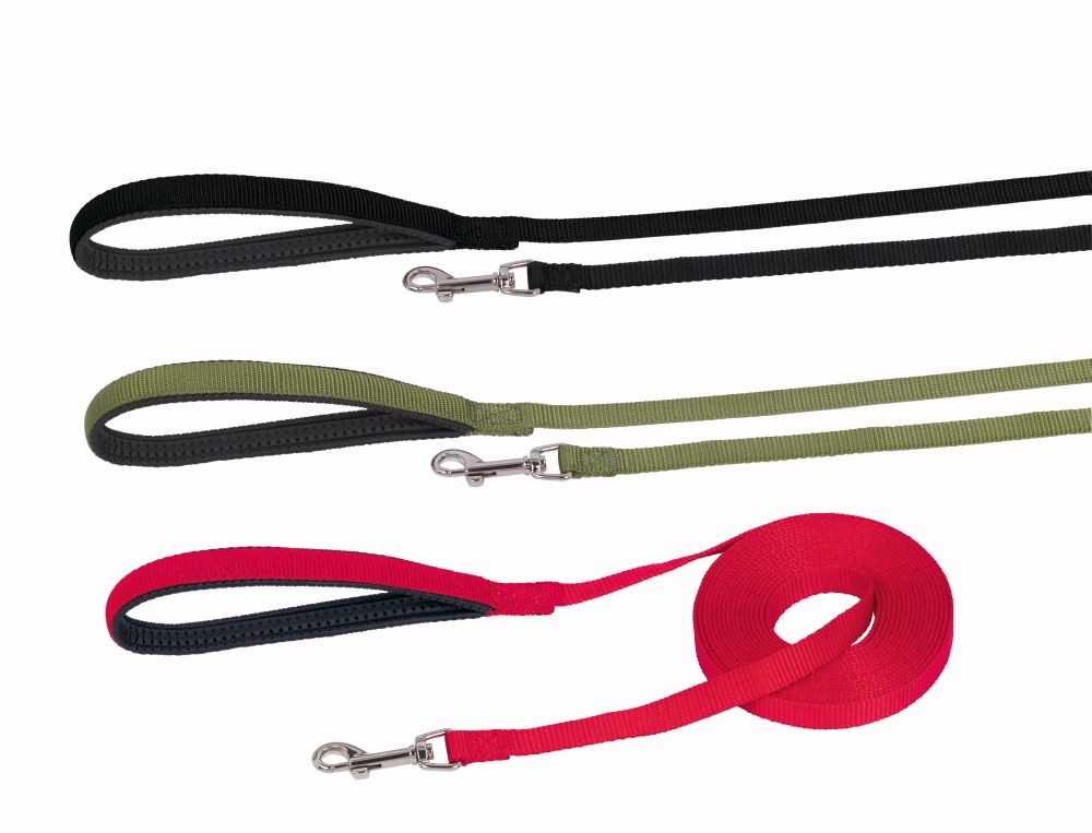 Lesă de urmărire PLATĂ, VERDE L: 500 CM; W: 15 MM