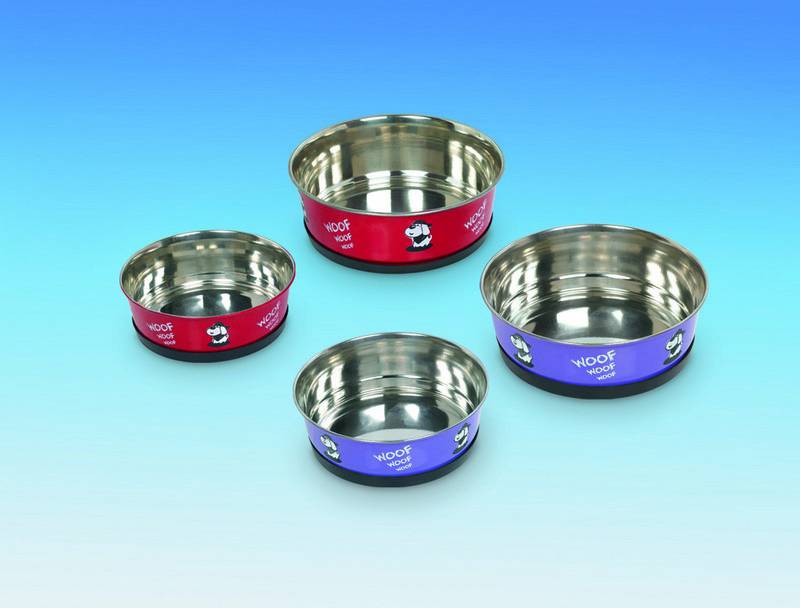 CASTROAN DIN OȚEL INOXIDABIL 'HEAVY WOOF' ANTI SLIP, ROȘU ? 13,5 CM