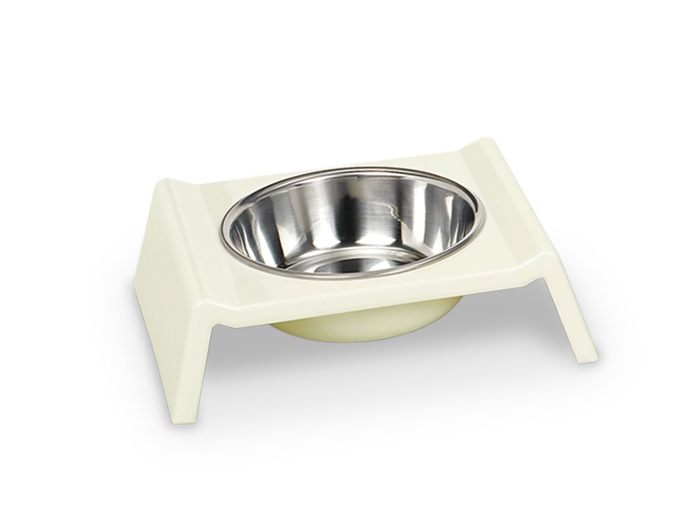 Castron din melamina pentru câini | MISTER | alb | 350 ML