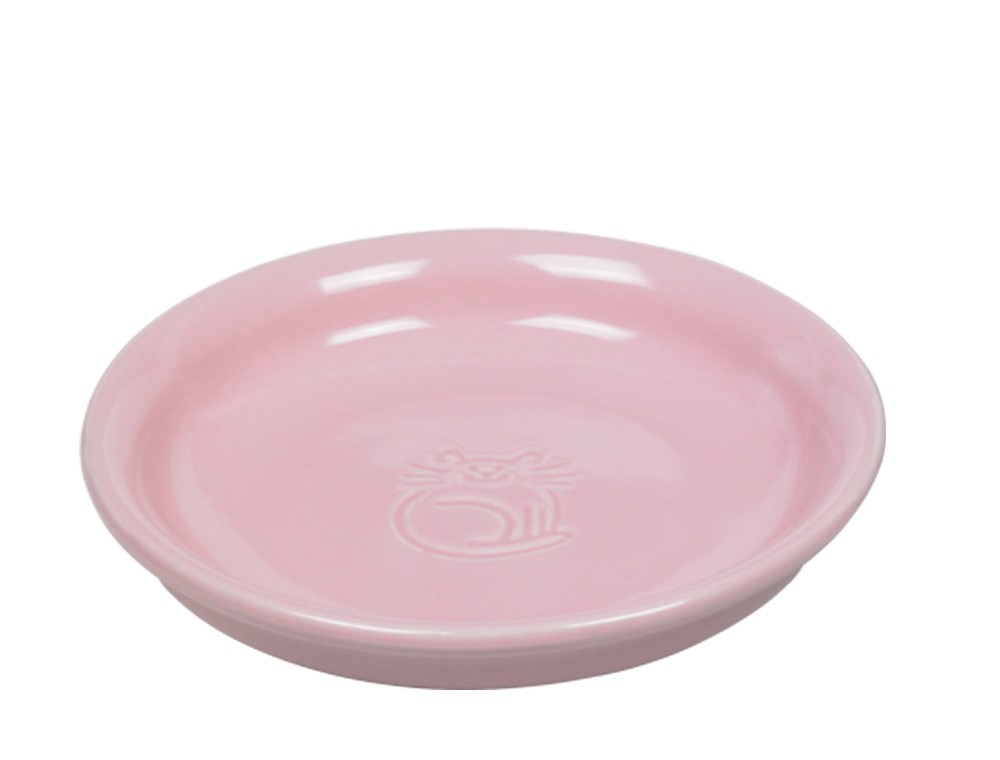 Castron din ceramică pentru lapte pentru pisici | pink | Ø 14 X 2 CM