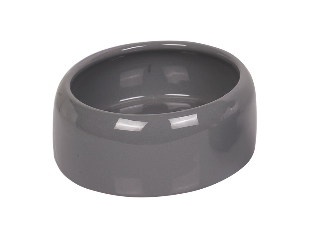 Castron din ceramică pentru câini | gri | 500 ML