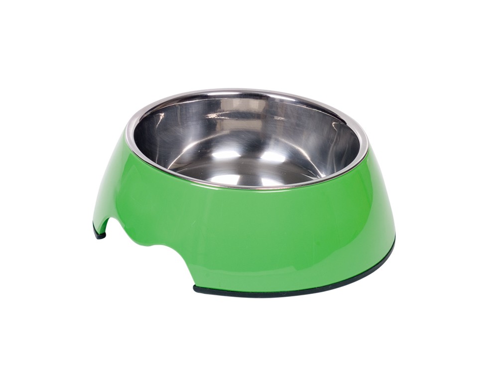 Castron din melamina pentru câini | NOBLY | verde | M | 17,5 X 6,5 CM, 350 ML