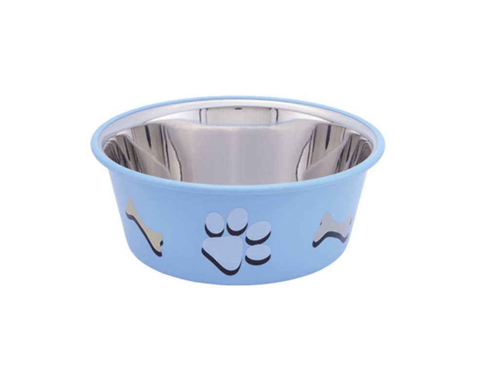 CASTROAN DIN OȚEL INOXIDABIL CUTIE CU LABUȚĂ, ANTI SLIP, ALBASTRU DESCHIS