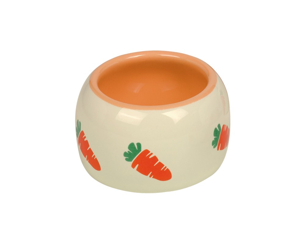 Castron din ceramică 'CARROT' | bej / portocaliu | 125 ML