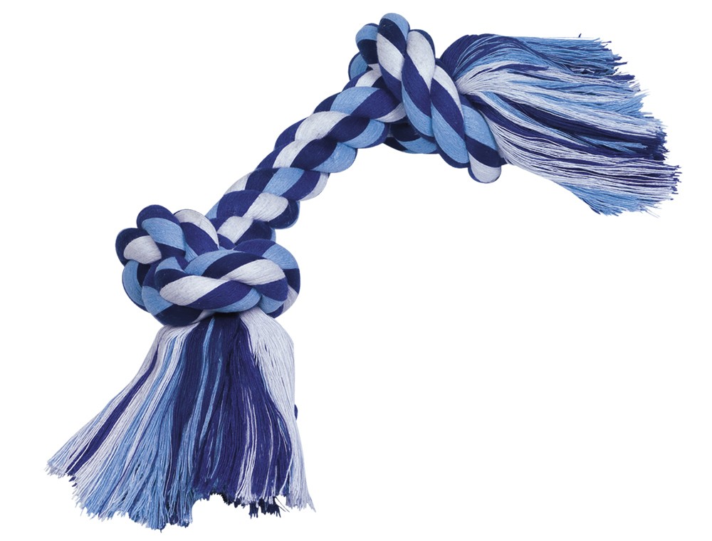 Franghie de joaca pentru câini | 390 g | 2 noduri | multicolor