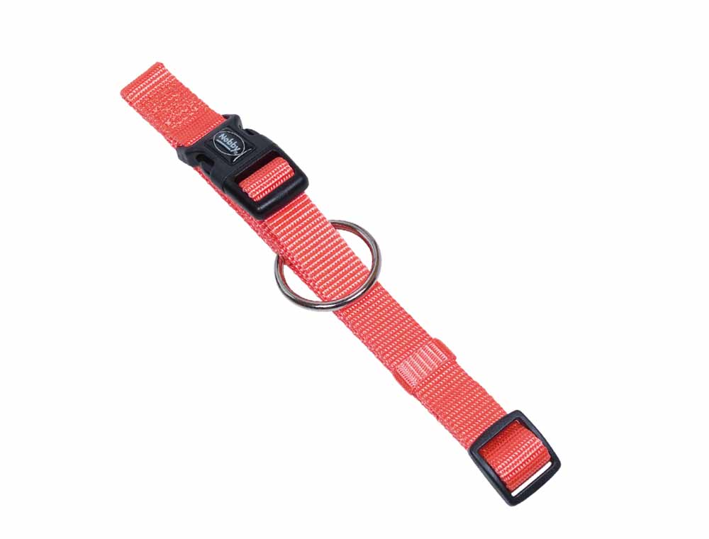 Zgarda pentru câini 'CLASSIC' | coral | L: 30-45 CM; W: 15 MM