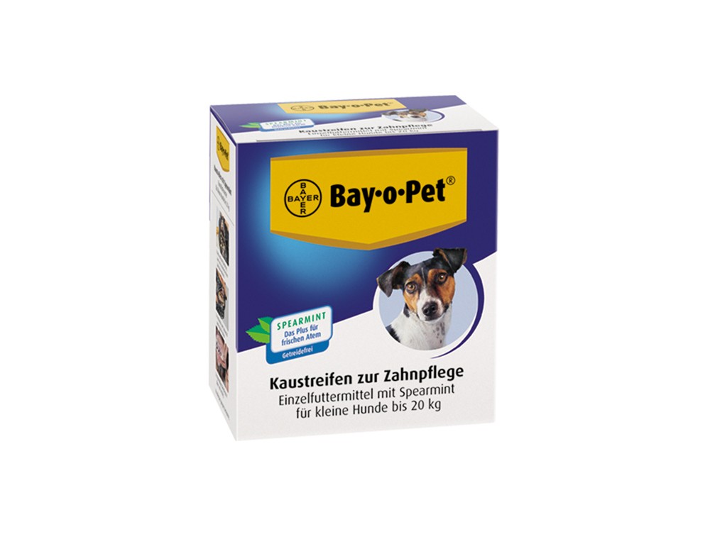 BAY-O-PET DENTAL CHEWING STRIPS cu menta | mic | 140 g