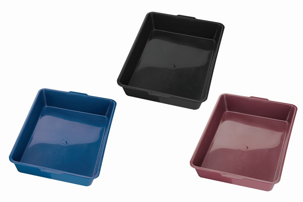 Litieră pentru pisici | roșu | 44 x 31 x 8 cm