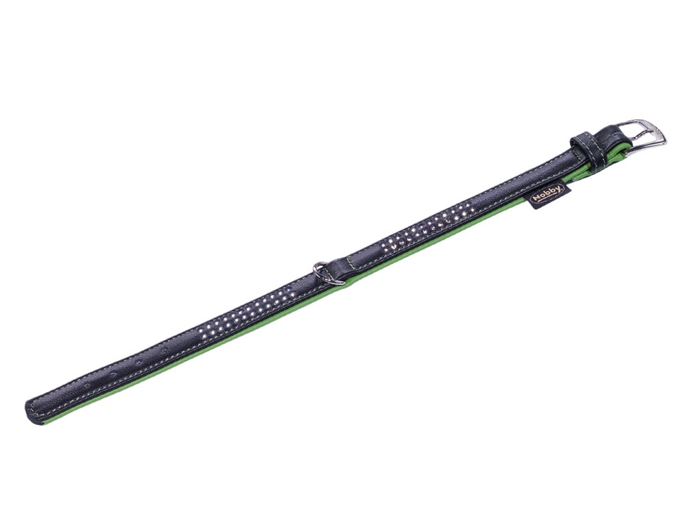 'PACIFIC DELUXE' | 2 randuri cristale swarovski | L. 47cm(38-44cm) W: 22/25mm | verde