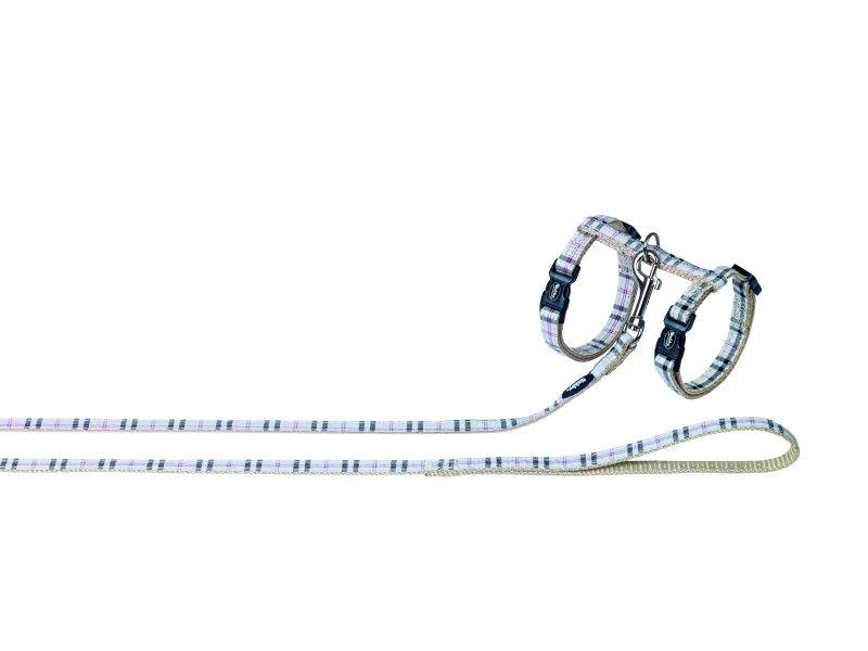 Set tartan, bej pentru pisici