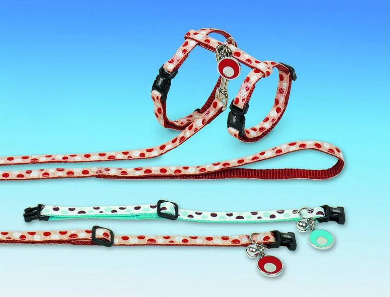 Set 'POLKA', terracotta pentru pisici