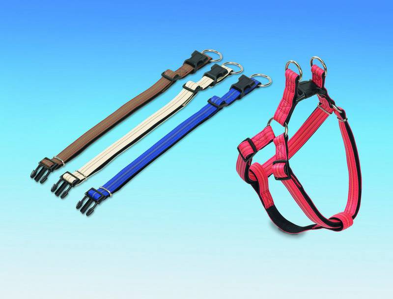 Zgarda Stitch Albastru L26-40 B 15MM pentru câini