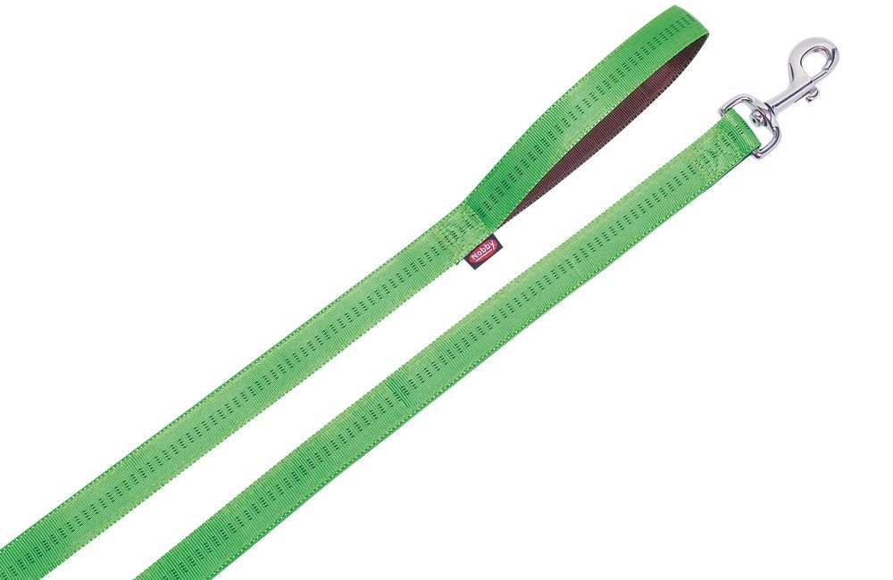 Lesa pentru câini 'SOFT GRIP' | verde deschis/maro | L: 120 CM; W: 10 MM