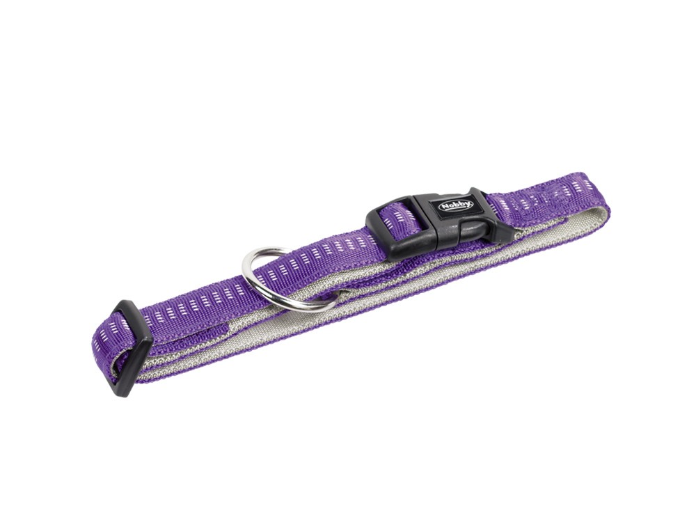 Zgarda pentru câini 'SOFT GRIP' | mov | L: 50-65 CM; W: 25 MM