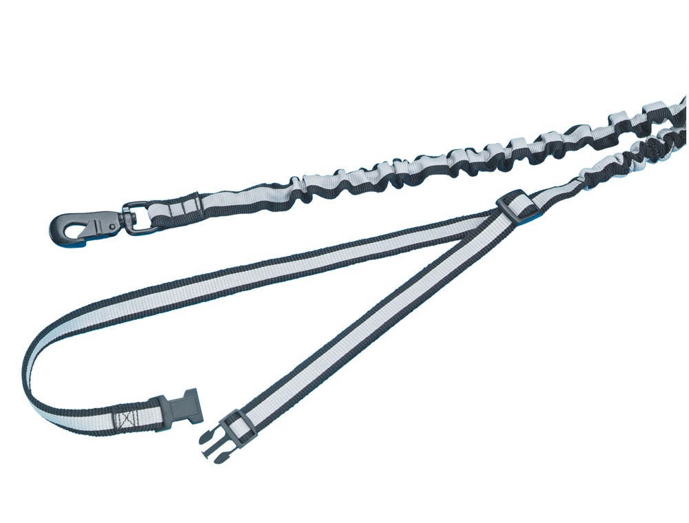 Lesa elastică pentru câini 'JOGGING LEASH ELASTIC' | pentru jogging/bicicletă | L: 80/120 CM; W: 25 MM