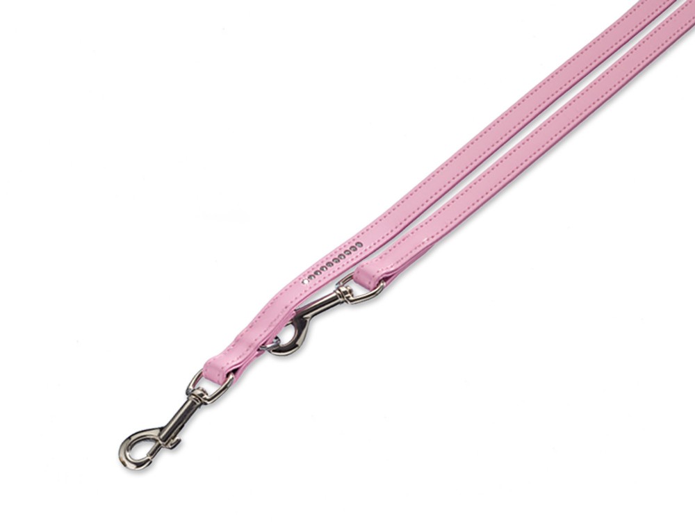 Lesă de antrenament 'Crystal', roz L: 200 CM; W: 12 MM