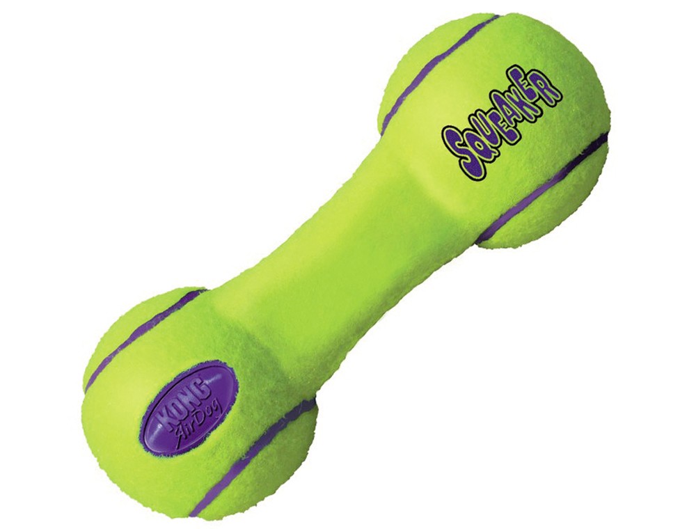 Jucărie pentru câini KONG AIR DOG SQUEEKAIR DUMBBELL | L | plutește