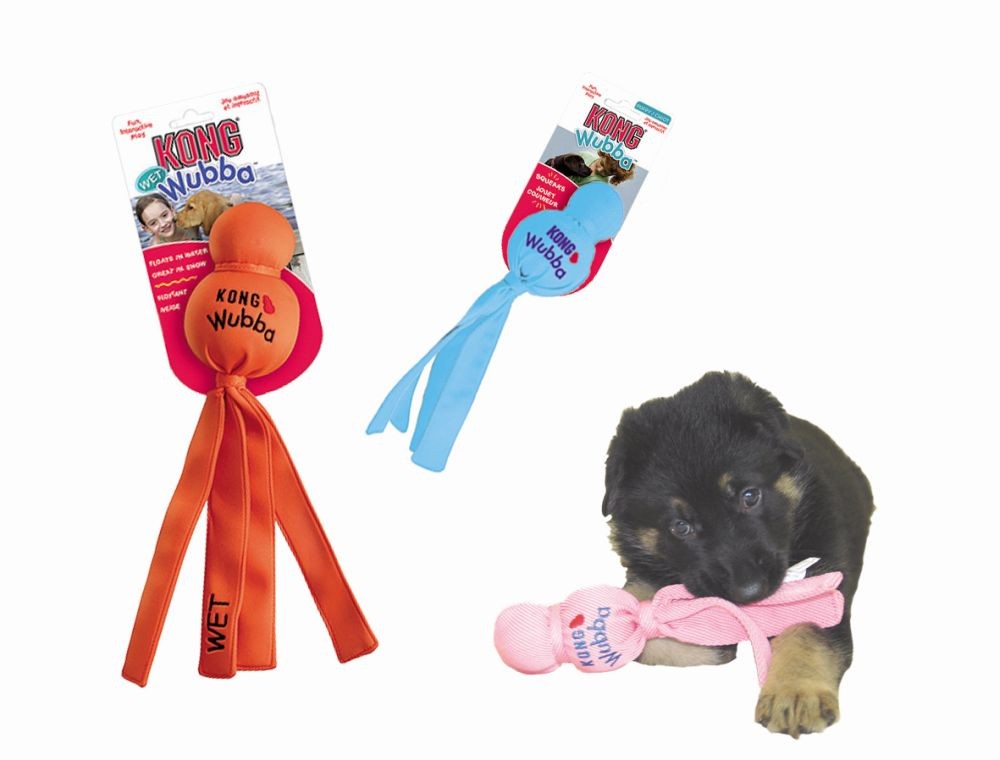 Jucărie pentru câini KONG WUBBA PUPPY | culori asortate