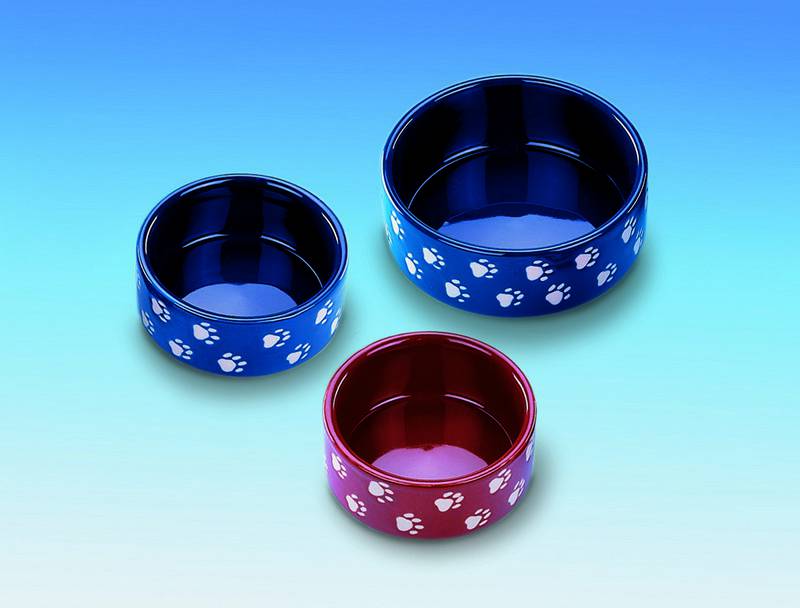 Castron din ceramică cu lăbuțe O 11 cm pentru câini