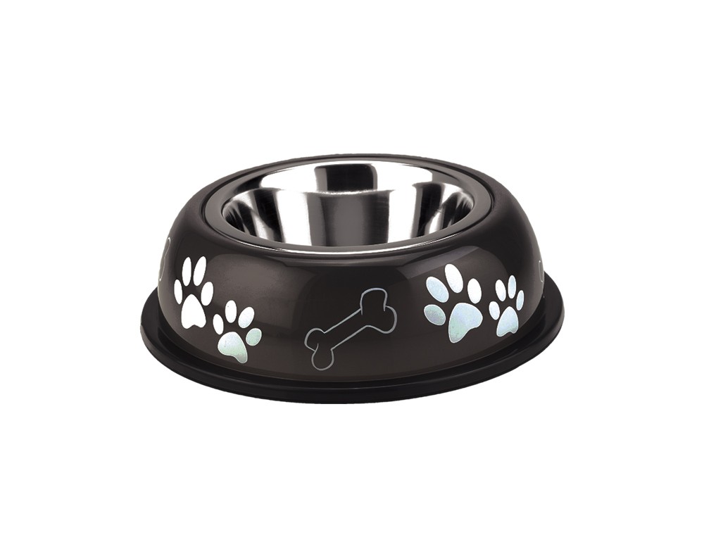 Castron 'NICE DINER' pentru câini | maro/negru | 19,0 CM 0,35 LTR.