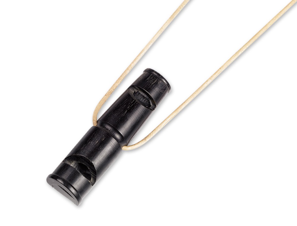 Fluier din corn de bivol pentru caini | doua tonuri | 7 CM