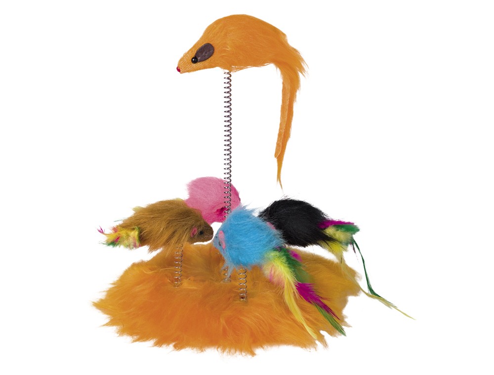 Loc de joaca pentru pisici | portocaliu | Ø 15 CM