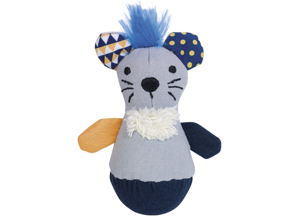 Jucărie pentru pisici 'Șoricel acrobat cu catnip' | 9 cm