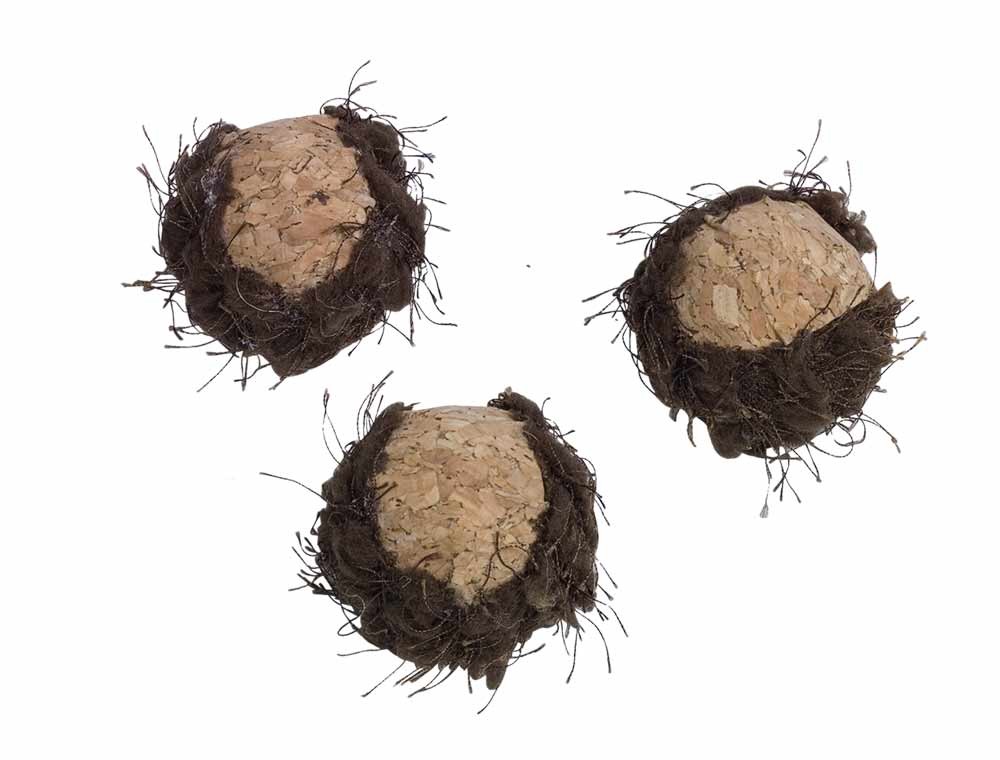 Mingi din pluta | 3 buc. | cu sunet | Ø 4 cm pentru pisici