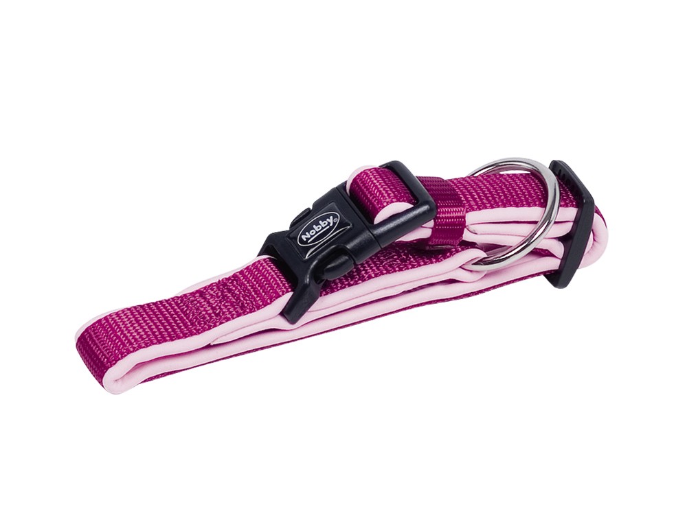 Zgarda pentru caini 'CLASSIC PRENO' | zmeura/pink | L: 50-65 CM; W: 25/35