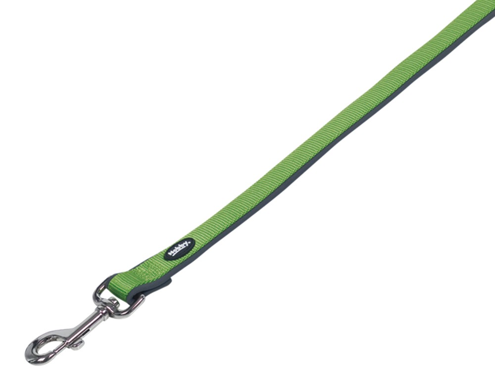 Lesa pentru câini 'CLASSIC PRENO' | verde neon/gri | L: 120 CM; W: 25/35 MM