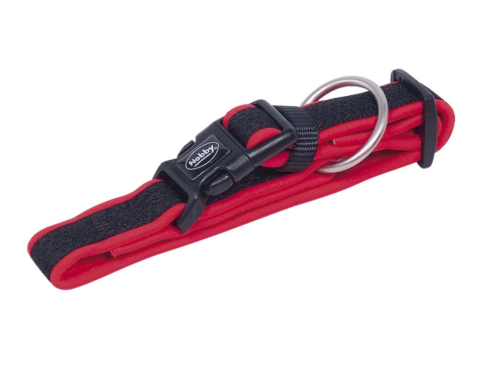 Zgarda pentru caini 'Mesh Preno' | rosu | L: 30-45 CM; W: 20/25 MM