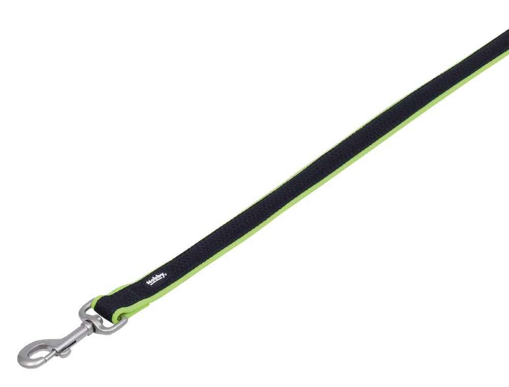 Lesa pentru câini 'MESH PRENO' | verde neon | L: 120 cm; W: 25/35 mm