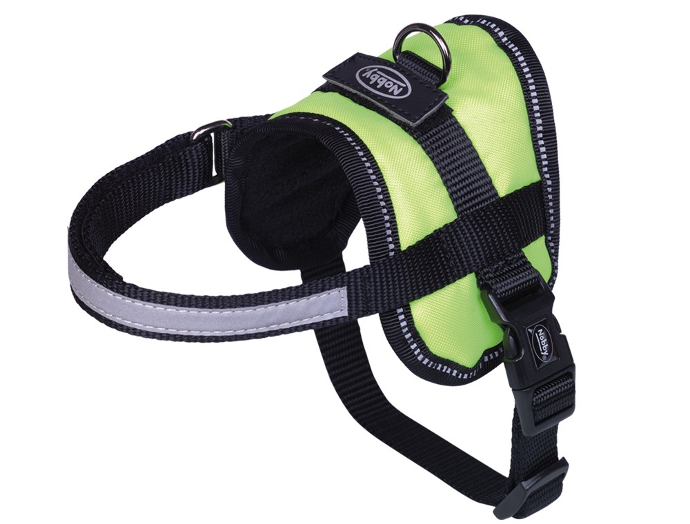 Ham 'Seguro' Mini pentru câini | galben neon | talie: 31-40 cm; W: 15 mm