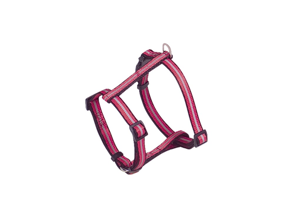 Ham pentru câini 'Mini Reflect' | rosu | B: 10mm; L: 25-35cm