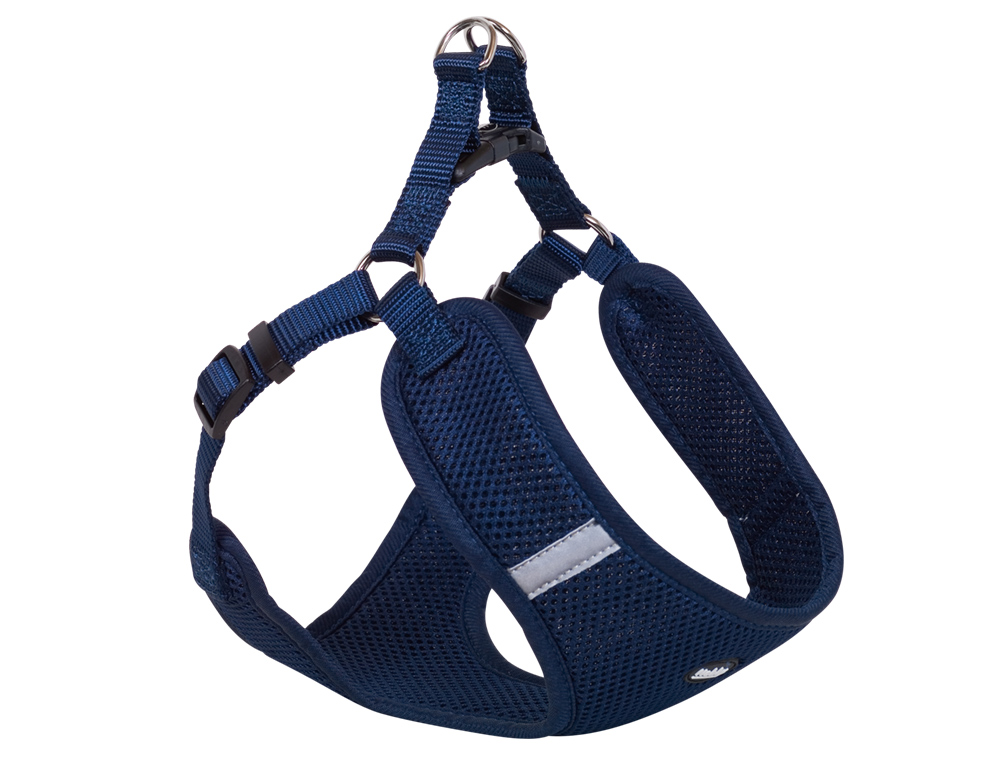 Ham pentru câini 'Mesh Reflect' | albastru | B:10 mm; L: 33-41 cm +37 cm