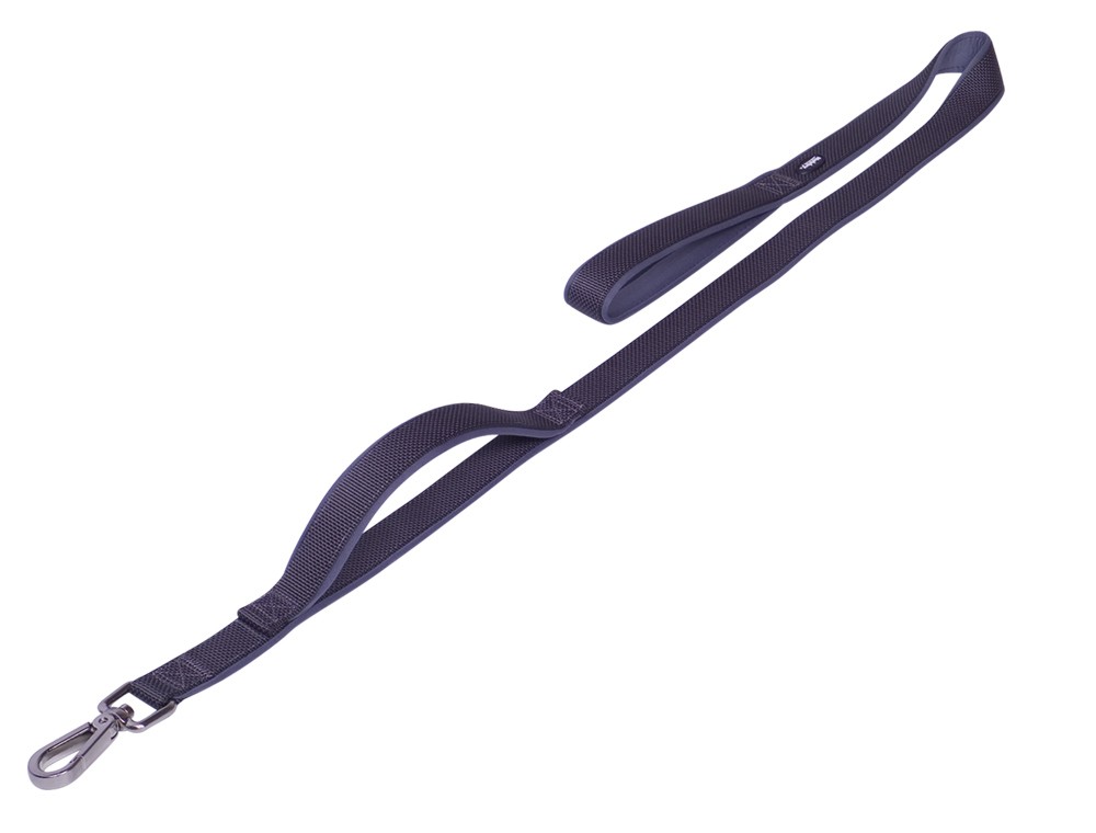 Lesa pentru câini | 'Classic Preno Royal' | gri inchis | L: 120 cm; W: 25/35 mm