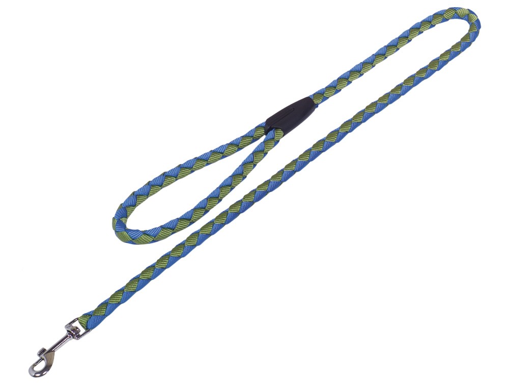 Lesa pentru câini 'Corda' | verde/albastru deschis | L: 100 cm; W: 18 mm