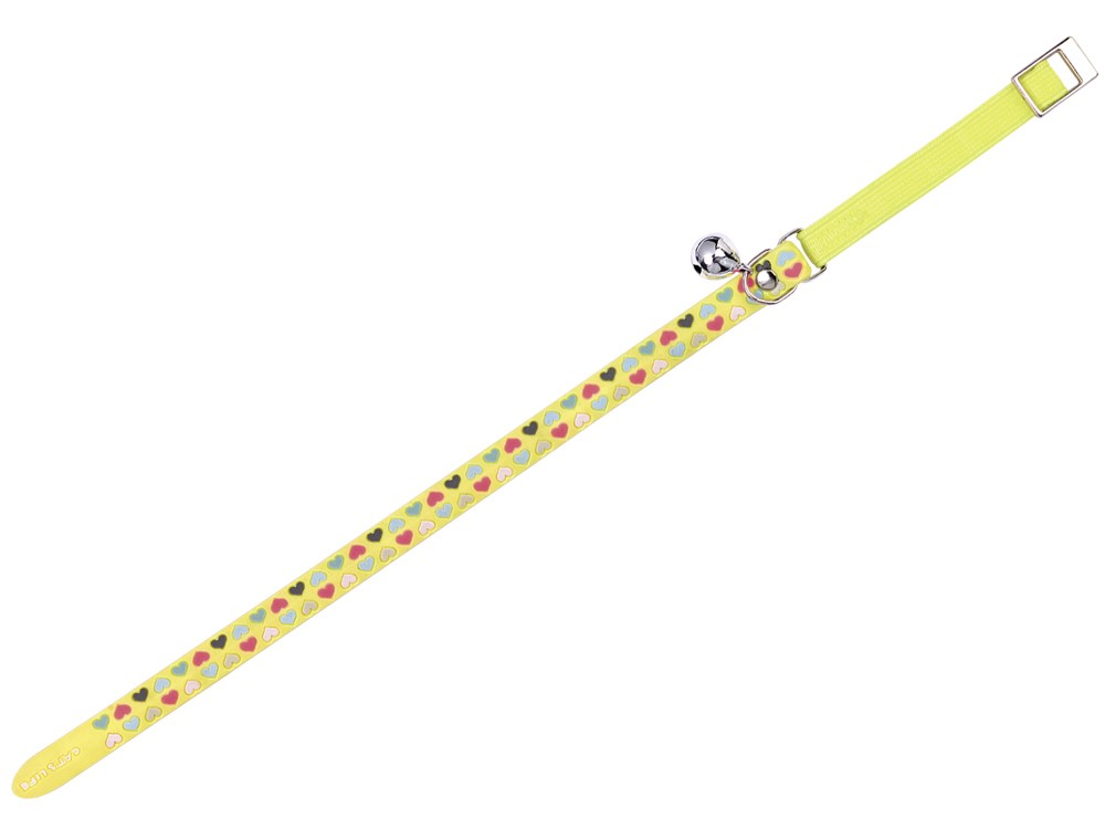 Zgarda pentru pisici 'Heart' | galben