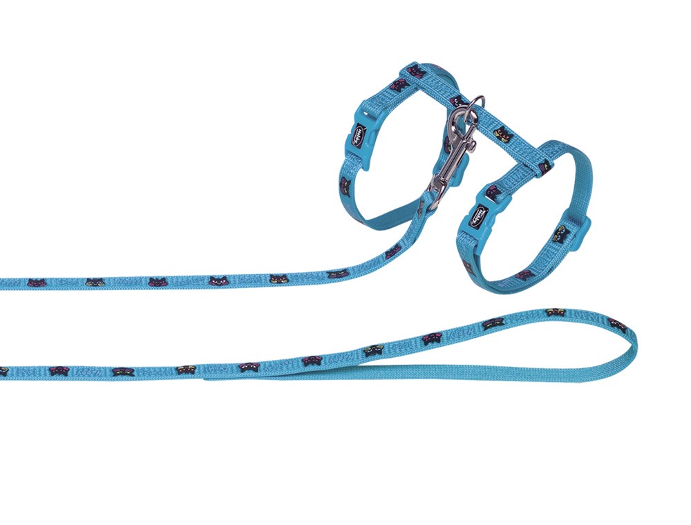 Set Ham si Lesa pentru pisici 'Cat' turquoise