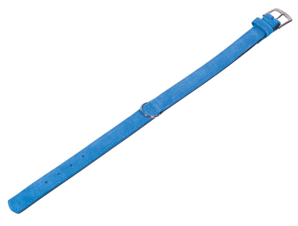 Zgarda pentru câini 'VELOURS' | turcoaz | 47 cm (38-44 cm); 22/25 mm