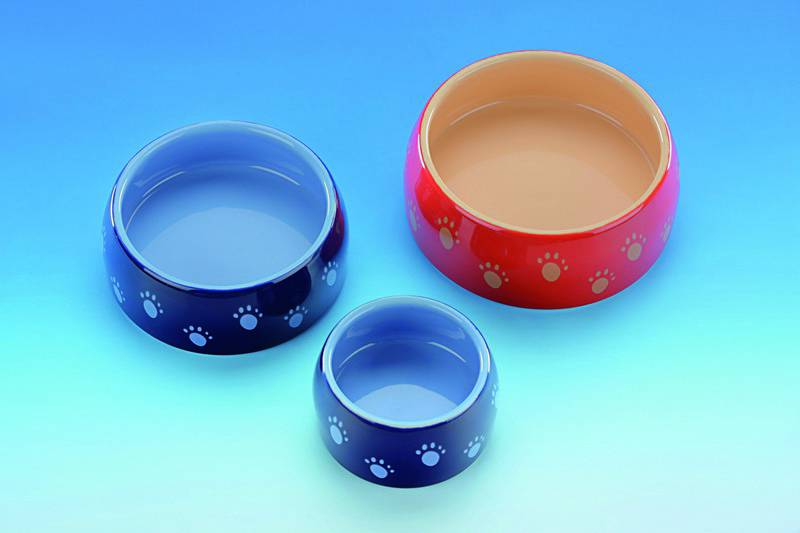 Castron din ceramică cu lăbuțe 125 ml pentru câini