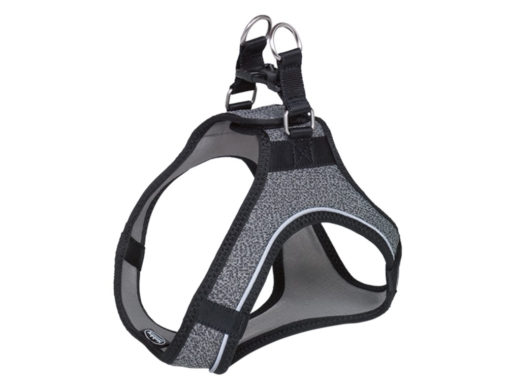 Ham pentru câini 'Cayo' | gri | piept: 30-35 cm, talie: 32-35 cm