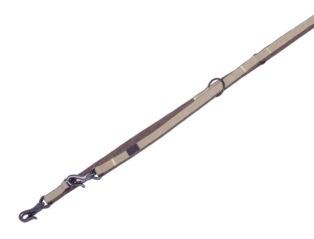 Lesa pentru câini 'Linen Deluxe' | maro | l: 200 cm, w: 16 mm