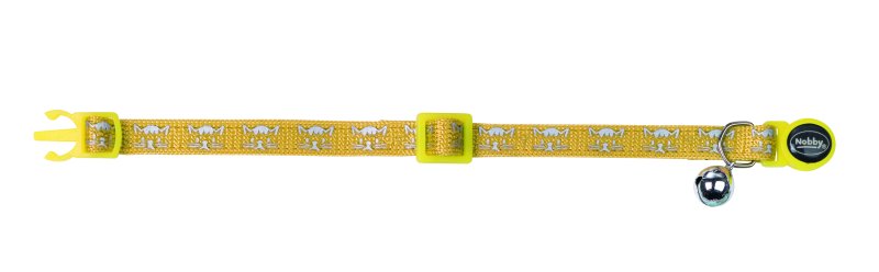 Zgarda pentru pisici | 'Cat Face' | mustar