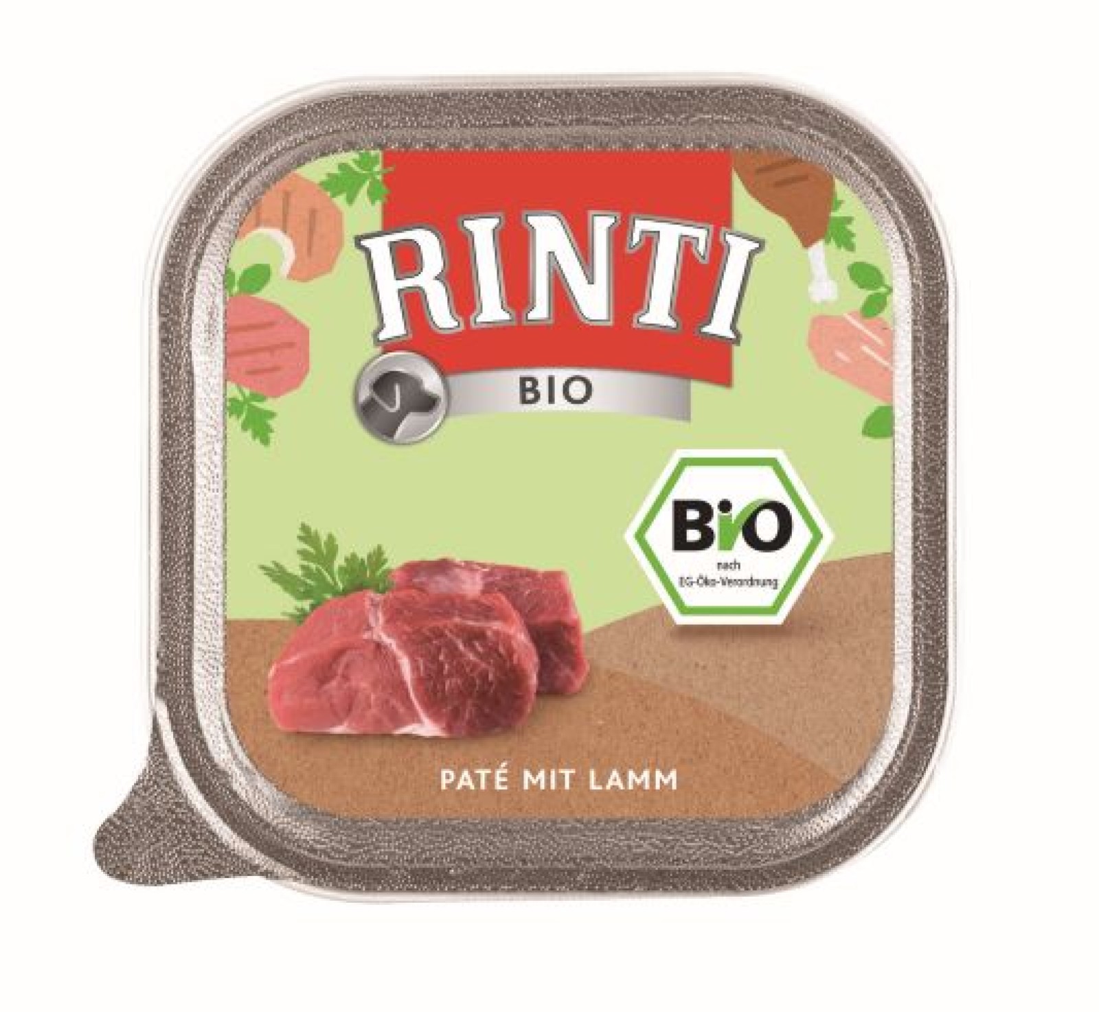 RINTI BIO 11x150g pateu - Bio cu miel pentru caini