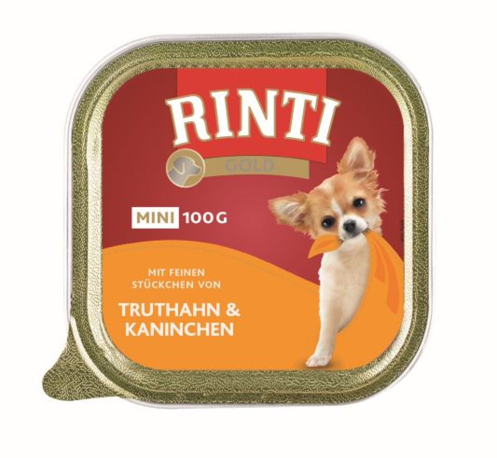 RINTI GOLD MINI  16x100g Pateu - Curcan & Iepure