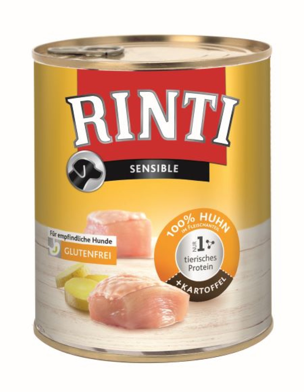 RINTI SENSIBLE 12x800g Conserva - Pui + Cartofi pentru câini
