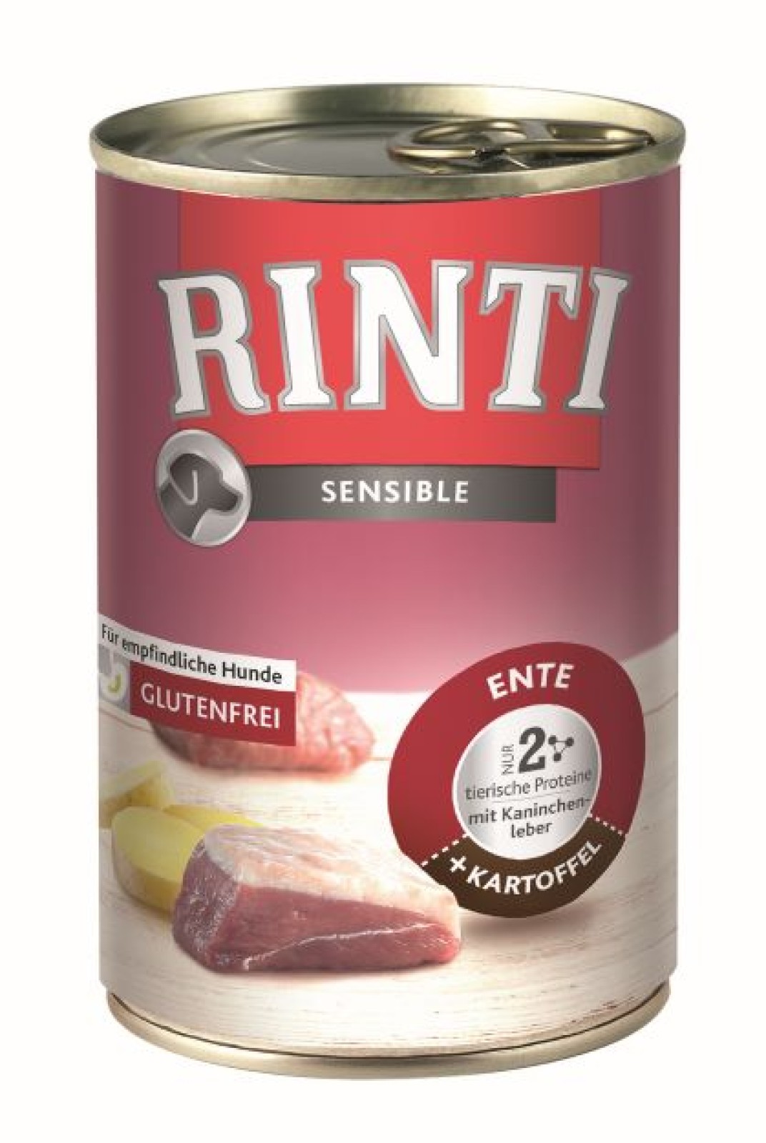 RINTI SENSIBLE 12x400g Conserva - Rata, Iepure + Cartofi