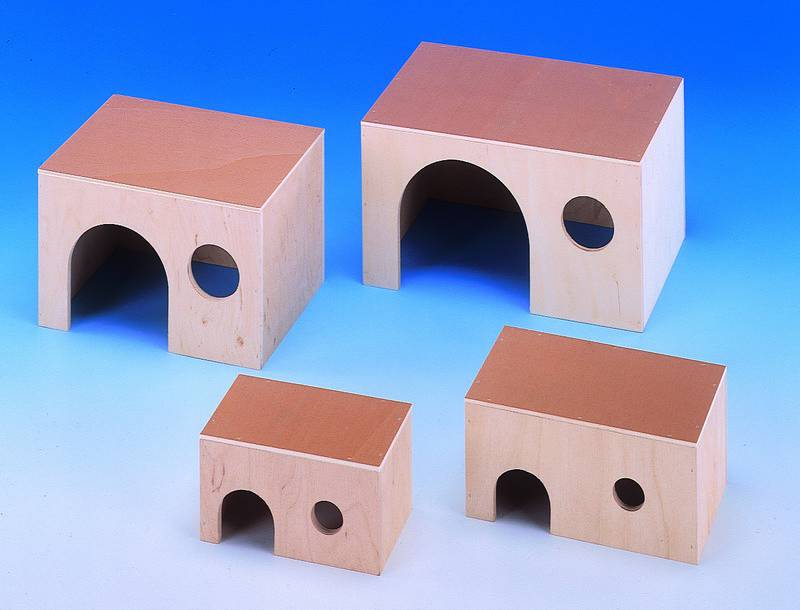 RODENT HOUSE "SNUFFY", SMALL; 15,0 X 9,0 X 8,5 CM